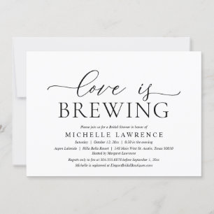 Liebe ist Brewing, Elegantes Brautparty Party Invi Einladung
