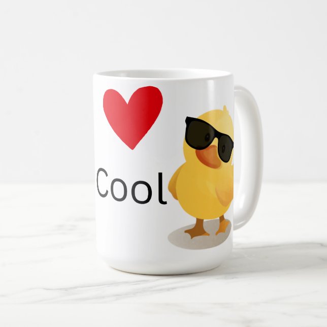 Liebe ist Cool Kaffeetasse (VorderseiteRechts)