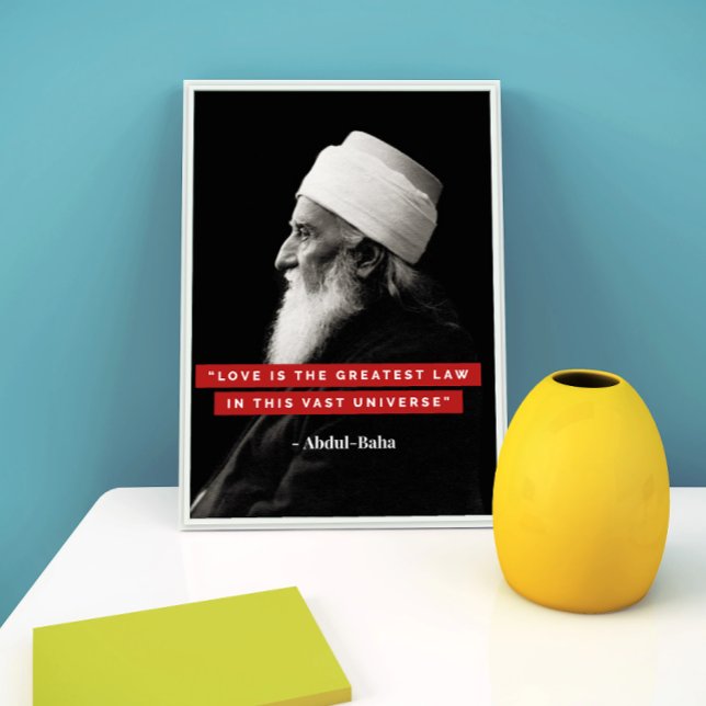 "Liebe ist das Bestste Gesetz" Bahai Typografy Pos Poster (Von Creator hochgeladen)