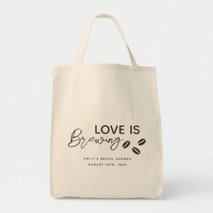 Liebe ist das Breaking Coffee Theme Brautparty Tragetasche