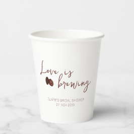 Liebe ist das Brechen von Brautparty Kaffee Cup Pappbecher