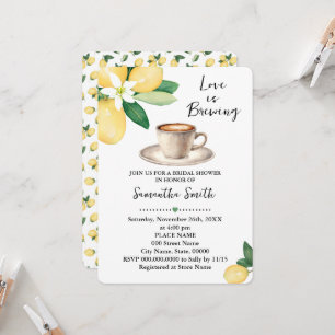 Liebe ist das Brechen von Brautparty Kaffeemaschin Einladung