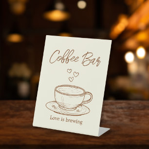 Liebe ist das Brechen von Kaffee Bar Sockelschild