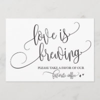 Liebe ist das Brechen von Kaffee Bar Wedding-Zeich