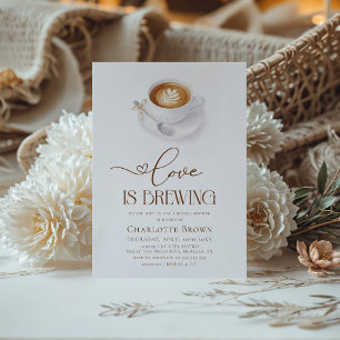 Liebe ist das Brechen von Kaffee Brautparty Einladung