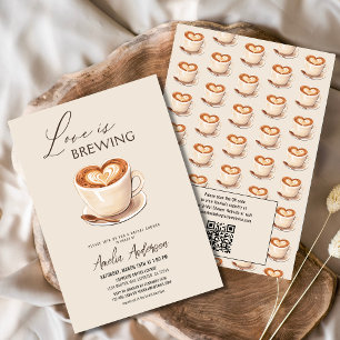 Liebe ist das Brechen von Kaffee Brautparty Einladung