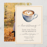 Liebe ist das Brechen von Kaffee Foto