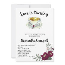 Liebe ist das Brewing Floral Marsala Tea Brautpart