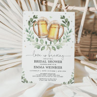 Liebe ist das Brewing Greenery Bier Brautparty