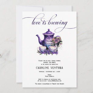 Liebe ist das Brewing Tea Party Gothic Brautparty Einladung