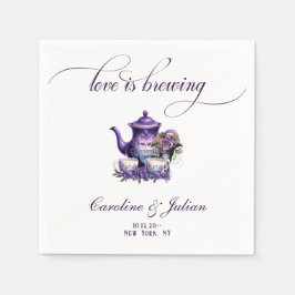 Liebe ist das Brewing Tea Party Gothic Brautparty Serviette