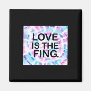 Liebe ist das Fing. Aufkleber Magnet