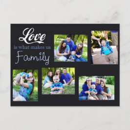 Liebe ist das, was uns zum Familienlager macht Postkarte