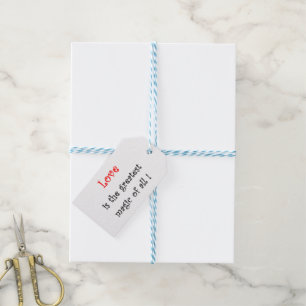 Liebe ist der Beste Zauber aller Geschenketiketten Geschenkanhänger