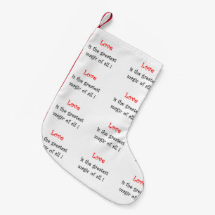 Liebe ist der beste Zauberweihnachtssommer-Strumpf Kleiner Weihnachtsstrumpf