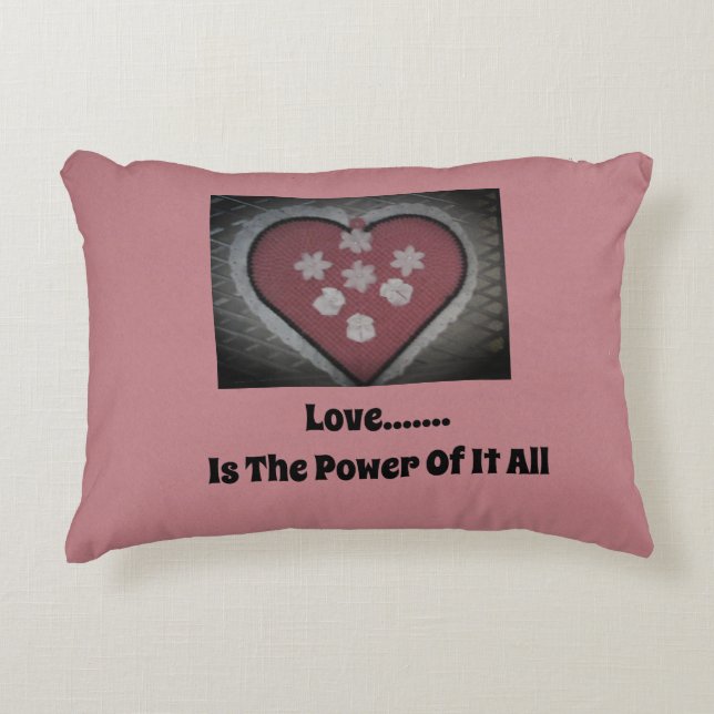 Liebe...... ist der Power Dekokissen (Vorderseite)