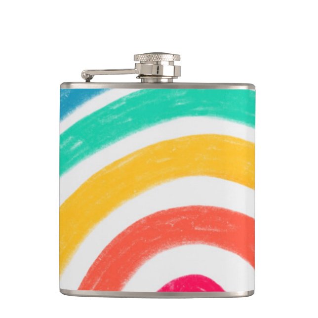 Liebe ist der Valentinstag der Liebe Flachmann (Vorderseite)