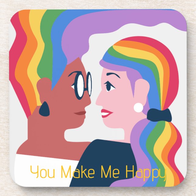 Liebe ist der Valentinstag der Liebe Getränkeuntersetzer (Vorderseite)