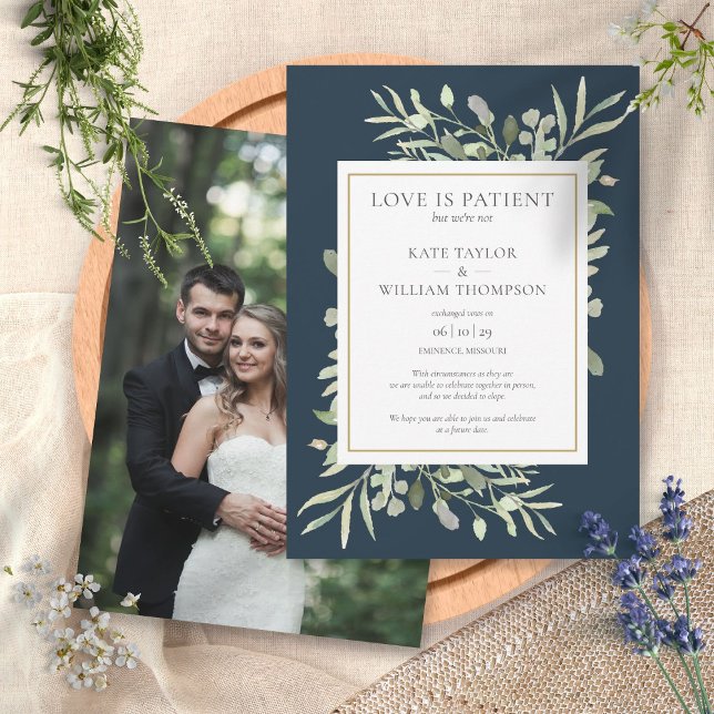 Liebe ist die Ankündigung einer Hochzeit für Patie (Von Creator hochgeladen)