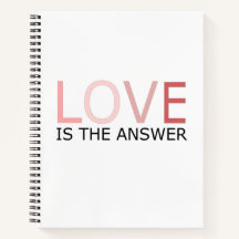 Liebe ist die Antwort SpiralNotebook