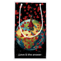 Liebe ist die Antwortgeschenktasche