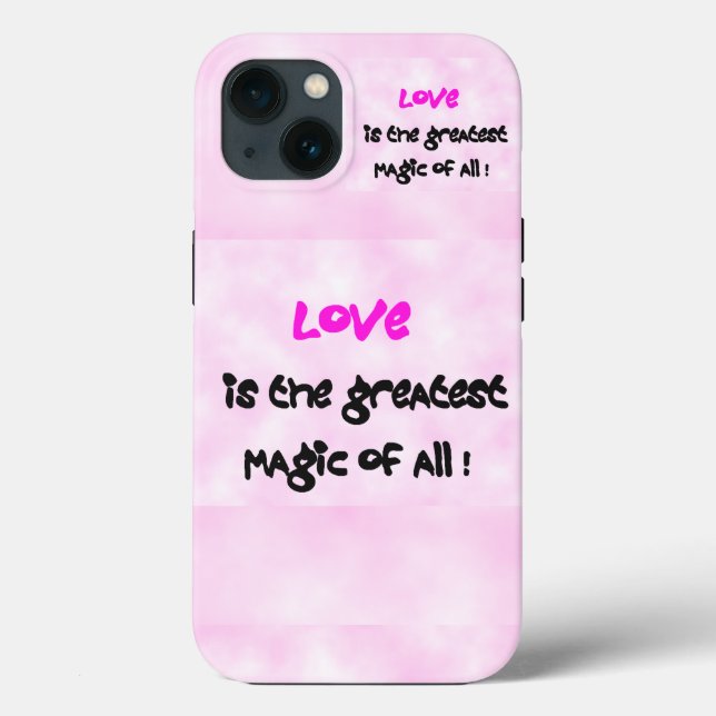 Liebe ist die Beste Magie aller Case-Mate iPhone Hülle (Rückseite)