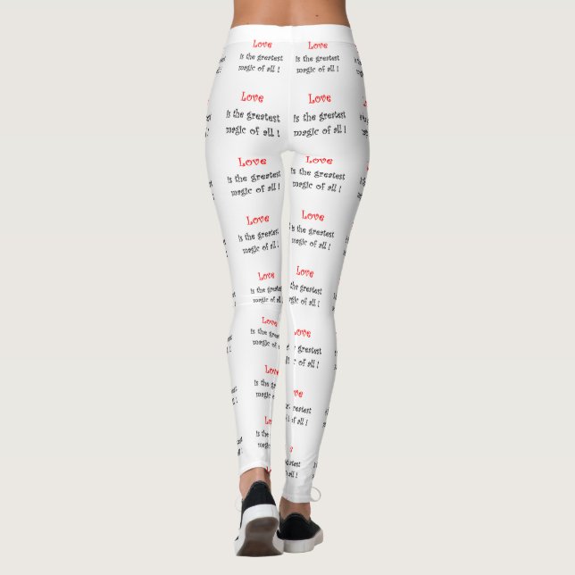 Liebe ist die Beste Magie von allen! Leggings (Rückseite)