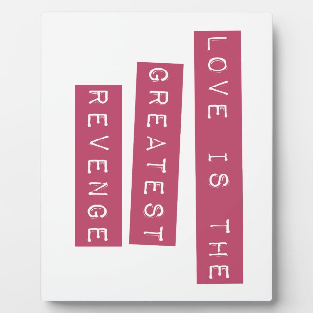 Liebe ist die Beste Rache Fotoplatte (Vorderseite)