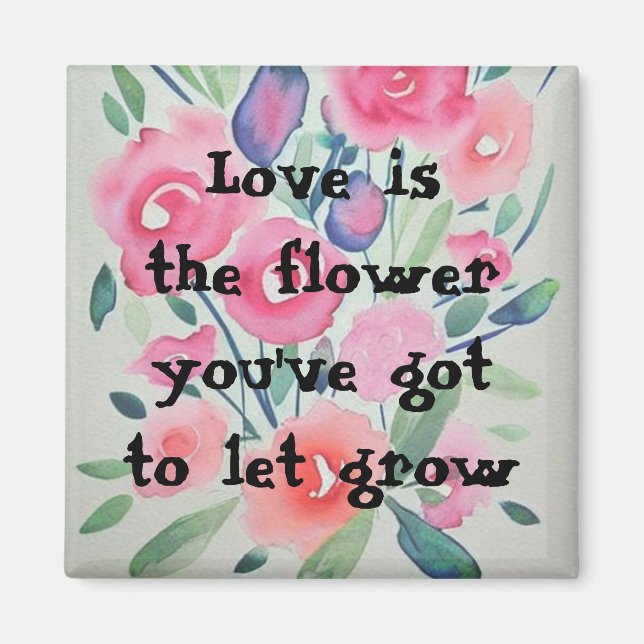 Liebe ist die Blume Magnet (Vorne)