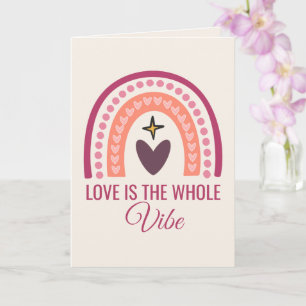 Liebe ist die ganze Vibes Freundschaft Grußkarte Karte