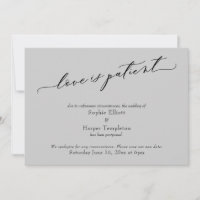 Liebe ist die Hochzeitskarte für Patienten in hell