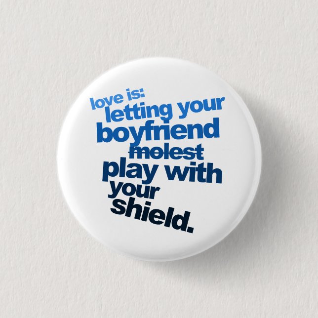 Liebe ist die kleinen Knöpfe - Button (Vorderseite)