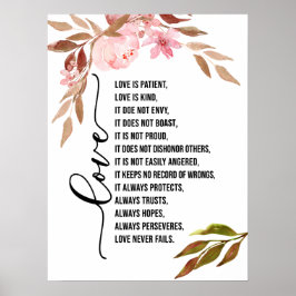 Liebe ist die Liebe des Patienten ist freundlich r Poster