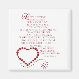 Liebe ist die Liebe des Patienten ist Typ 1 Korint Magnet