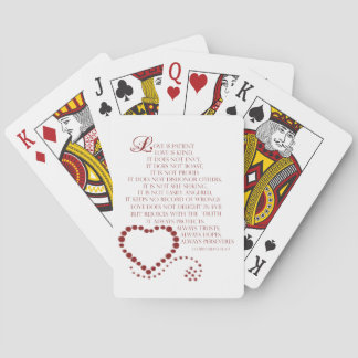 Liebe ist die Liebe des Patienten ist Typ 1 Korint Spielkarten