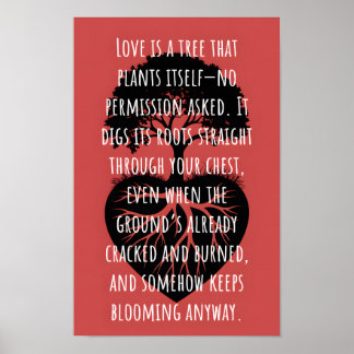 Liebe ist ein Baum Poster
