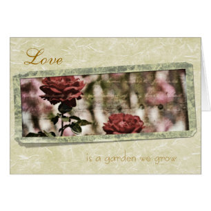 Liebe ist ein Garten, den wir Rosen wachsen