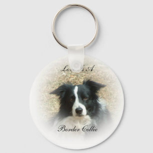 Liebe ist ein Grenzcollie Schlüsselanhänger