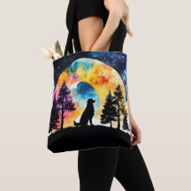 Liebe ist ein Hund, der für Sie Aquarell gewartet