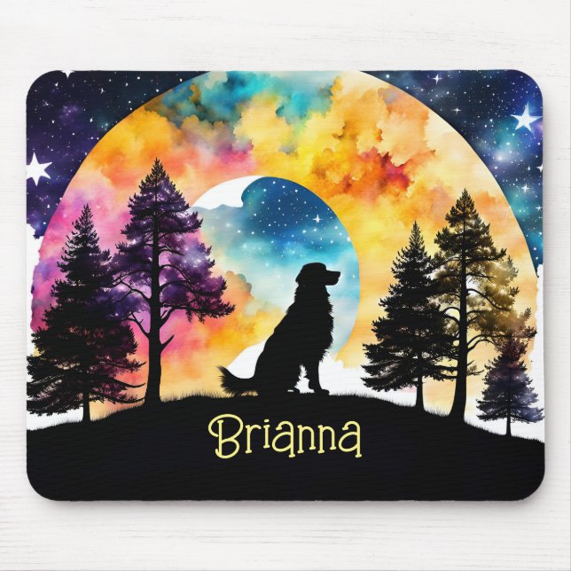 Liebe ist ein Hund, der für Sie gewartet wird *Per Mousepad (Vorne)