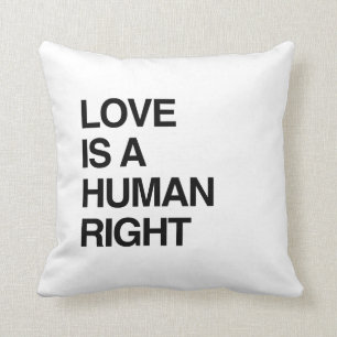 LIEBE IST EIN MENSCHENRECHT KISSEN