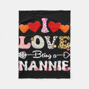 Liebe ist ein Nannie Leopard und Amp; Buffalo Fun Fleecedecke