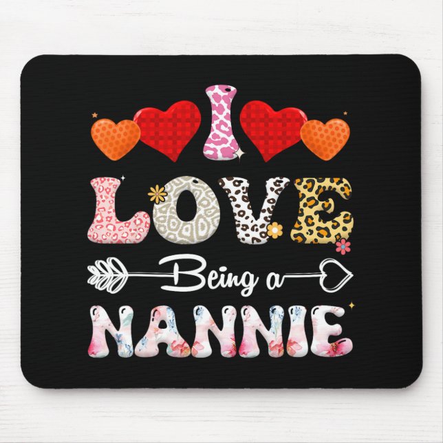 Liebe ist ein Nannie Leopard und Amp; Buffalo Fun  Mousepad (Vorne)