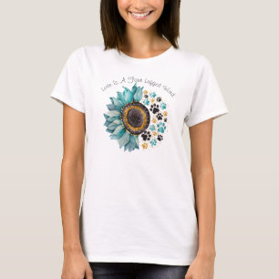 Liebe ist ein vierbeiniges Wort, Hund Lover, Hunde T-Shirt