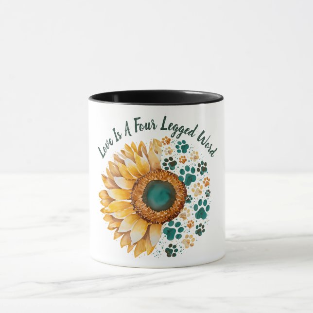 Liebe ist ein vierbeiniges Wort, Hund Lover, Hunde Tasse (Zentrum)