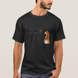 Liebe ist ein vierbeiniges Wort Shiba in U T-Shirt