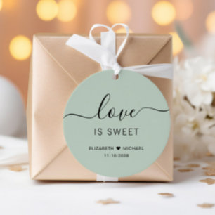 Liebe ist eine grüne Hochzeit in süßem Alter Geschenkanhänger