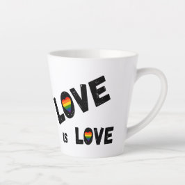 Liebe ist eine Liebe Latte Milchtasse