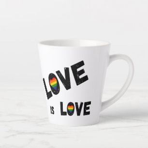 Liebe ist eine Liebe Latte Milchtasse