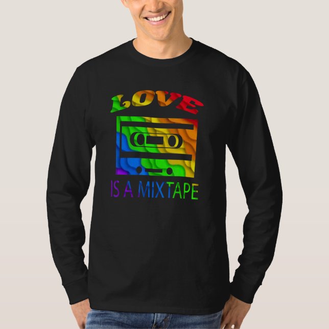 Liebe ist eine Mischbandtoleranz Trans Righttransg T-Shirt (Vorderseite)